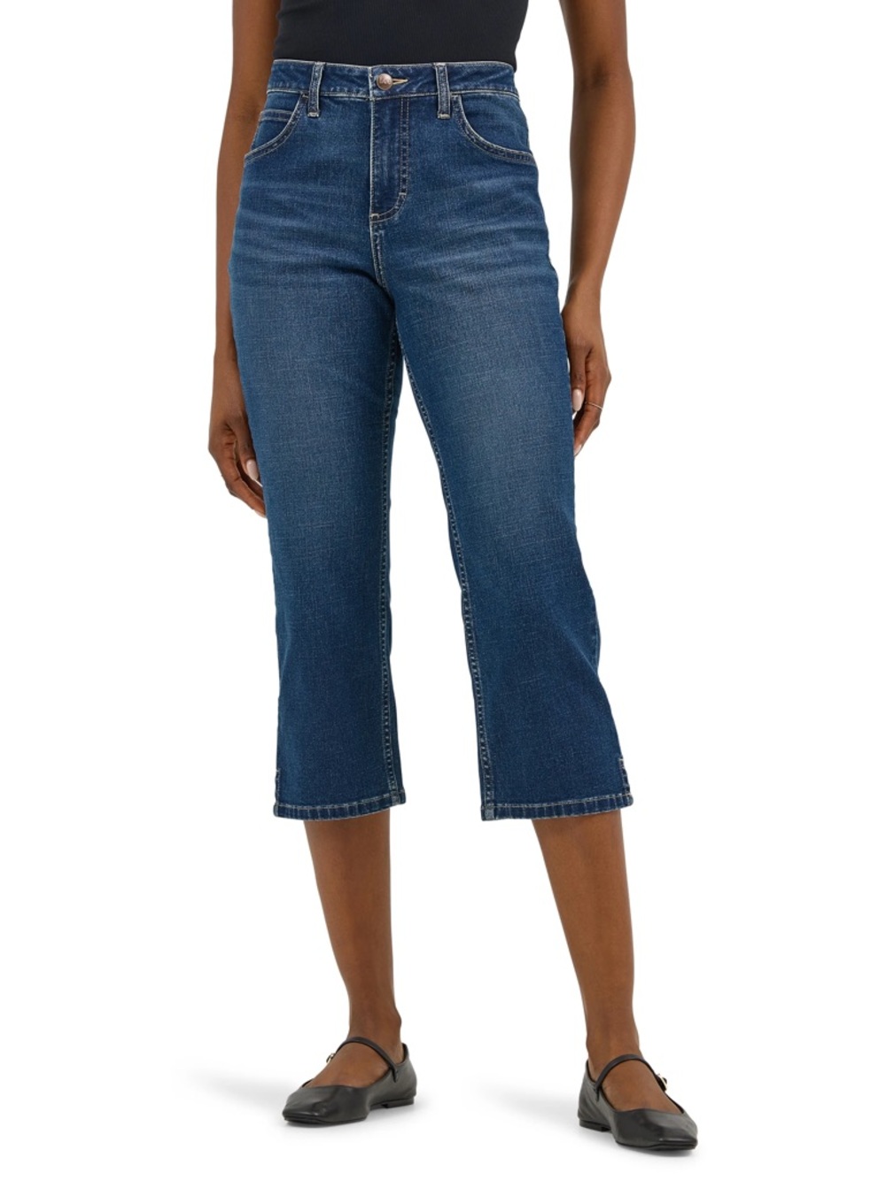 Lee Women's Capri Jeans - Dark Blue